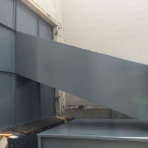 Custom Steel Wall with Trash Chute