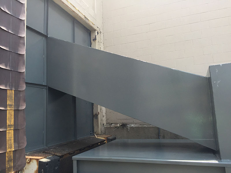 Custom Steel Wall with Trash Chute