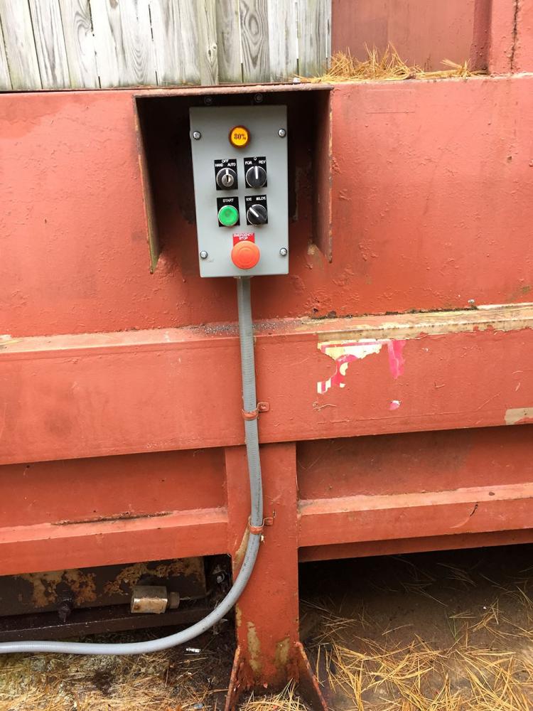 Extended Hand Controls for Compactor