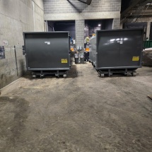 2 Self-Contained Compactors in Garage